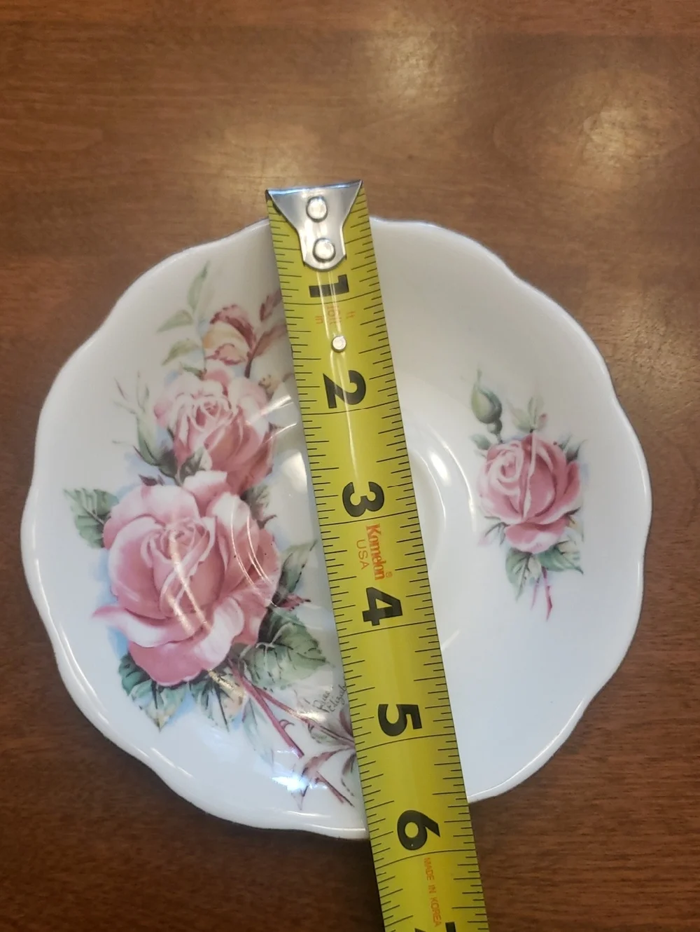 Vtg Floral Bone China Saucers (3 Mix-n-match) - Pink, Purple, Burgandy & Blue